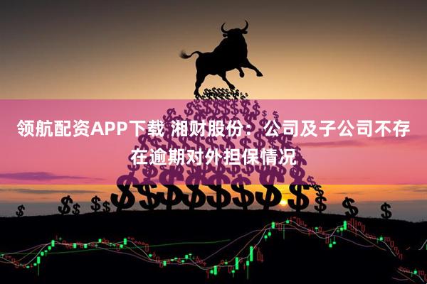 领航配资APP下载 湘财股份：公司及子公司不存在逾期对外担保情况