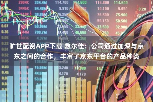 旷世配资APP下载 敷尔佳:公司通过加深与京东之间的合作,丰富了京东平台的产品种类